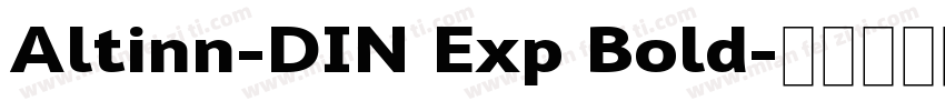 Altinn-DIN Exp Bold字体转换